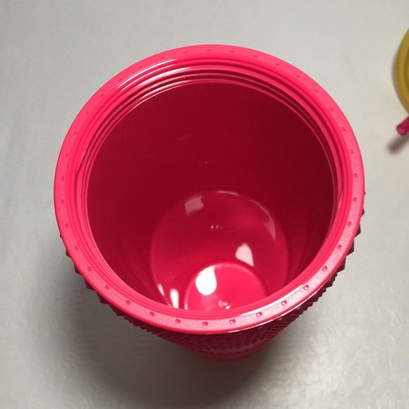 Starbucks NEW Ruby Pink 24 Ounce Cold Studded Bling Tumbler Cup Never Used - Picture 5 of 7